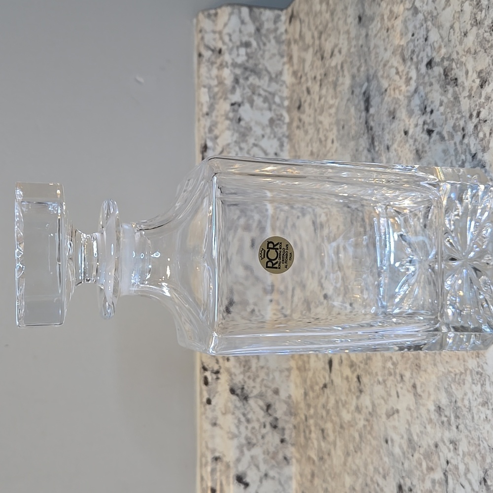 New Vintage Italian Royal Crystal Rock Decanter